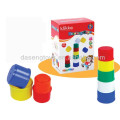 kids plastic superimposition educational stacking cups construction toys